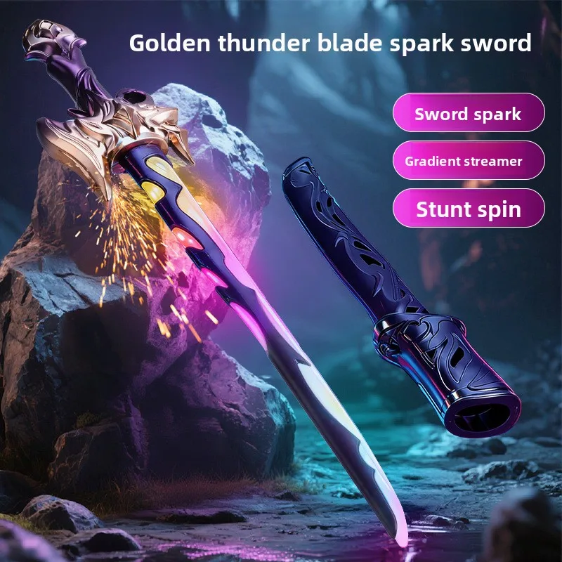 Glowing Toy Spark Lightsaber Ninja Samurai Sword Star Battle Blade Laser Sword Cool Streamer Light