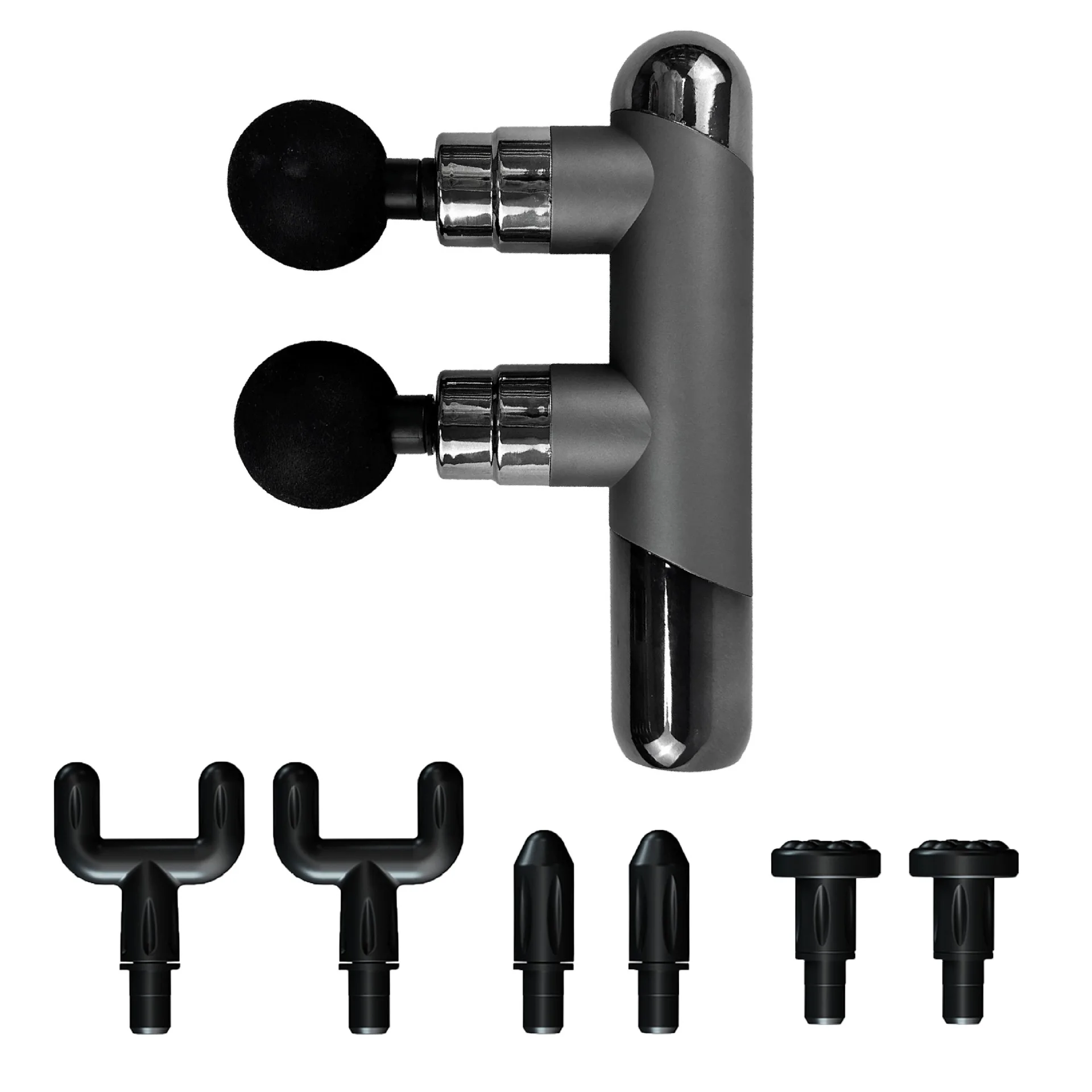 Double Head Fascia Gun Electric Vibration Muscle Massager Multifunctional Fitness Muscle Relaxation Handheld Massager