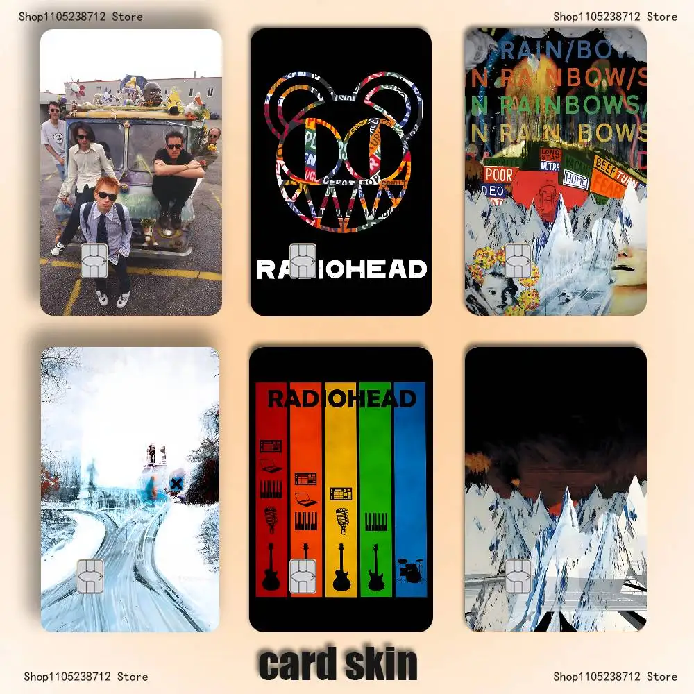 R-Radioheads Thom Y-Yorke Name Card Sticker Decorate Bank Card Couple Student Study Supplies Decals Patch Document Birthday Gift
