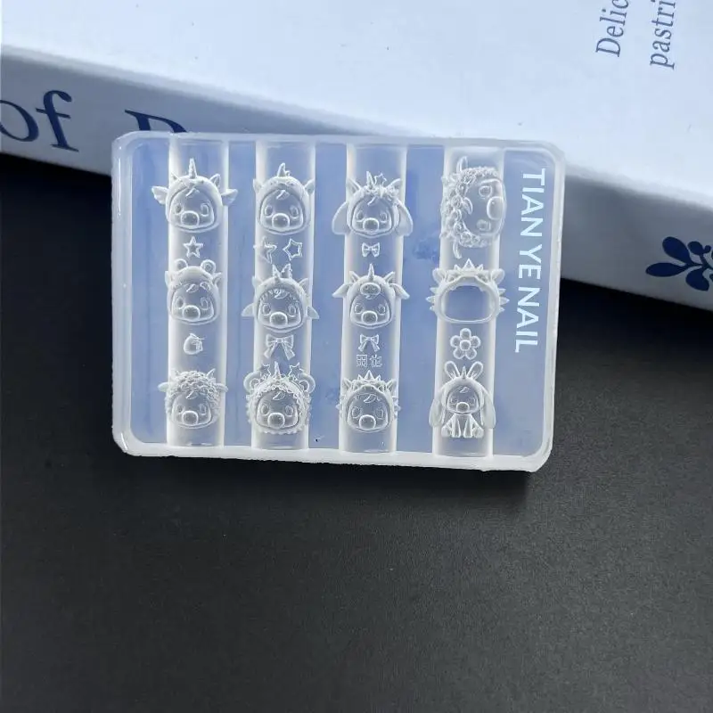3D Barock-Engel Nagelform Silikon Nagelkunst-Charms DIY-Werkzeug Vorlagen Stempelplatten Maniküre Einfache DIY-Form für Heimwerker – Detail 10