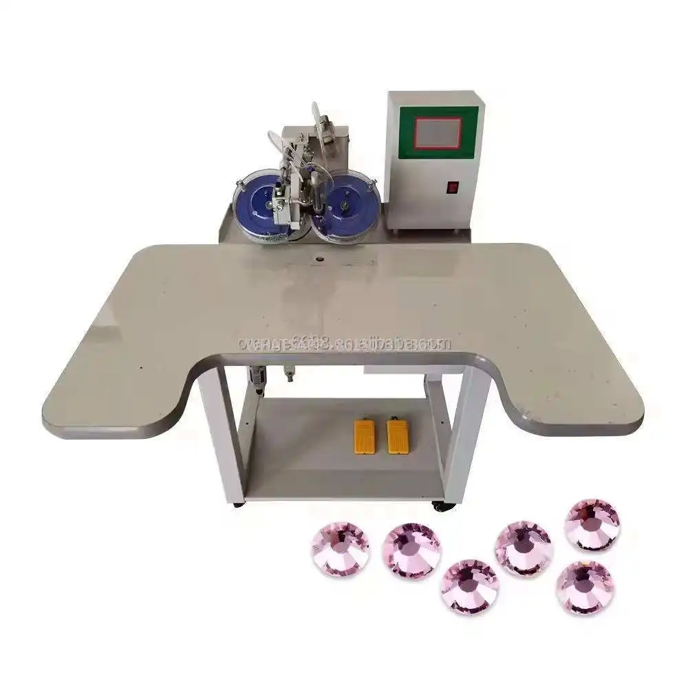 Envío rápido, máquina semiautomática ultrasónica para fijar diamantes de imitación, disfraz de Ballet, plantilla de máquina de diamantes de imitación, ajuste de máquina para tela