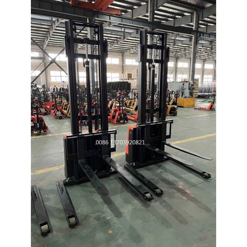 Pallet Stacker 1.5 Ton Power Battery Forklift Max 4m Safe Design Building Material Shops Used