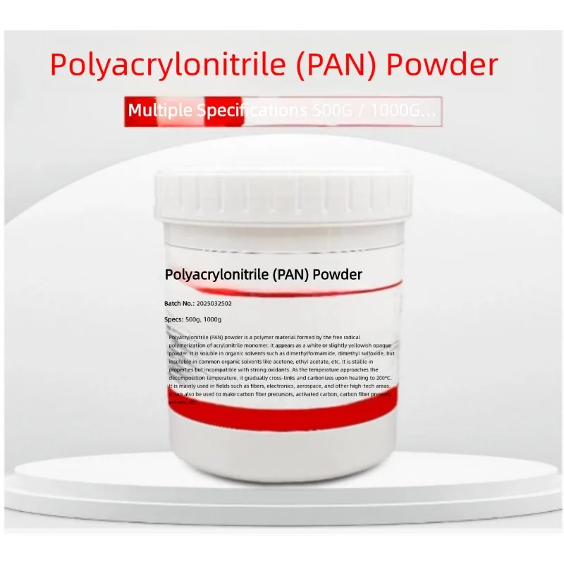 100 Gram High Purity PAN Powder Polyacrylonitrile30000/50000/ 80000 / 150000 / 250000 Molecular Weight Textile Electrospinning