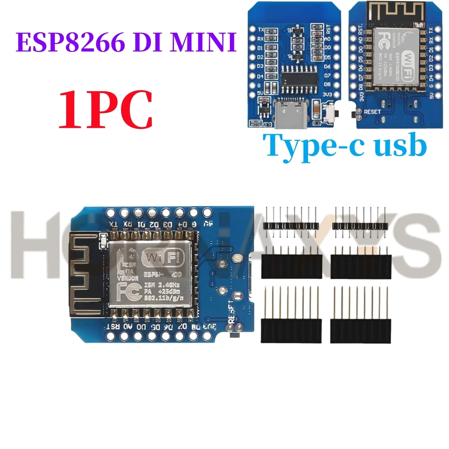 1-10PCS WeMos D1 Mini ESP8266 ESP-12F ESP12 Module WiFi Development Board TYPE-C Micro USB 3.3V Digitale Pin Voor Arduino