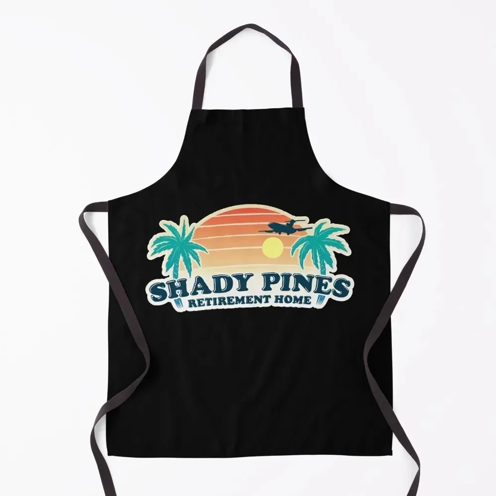 

Shady Pines Retirement Home Apron Christmas gift Custom home women Kitchen For Man Apron