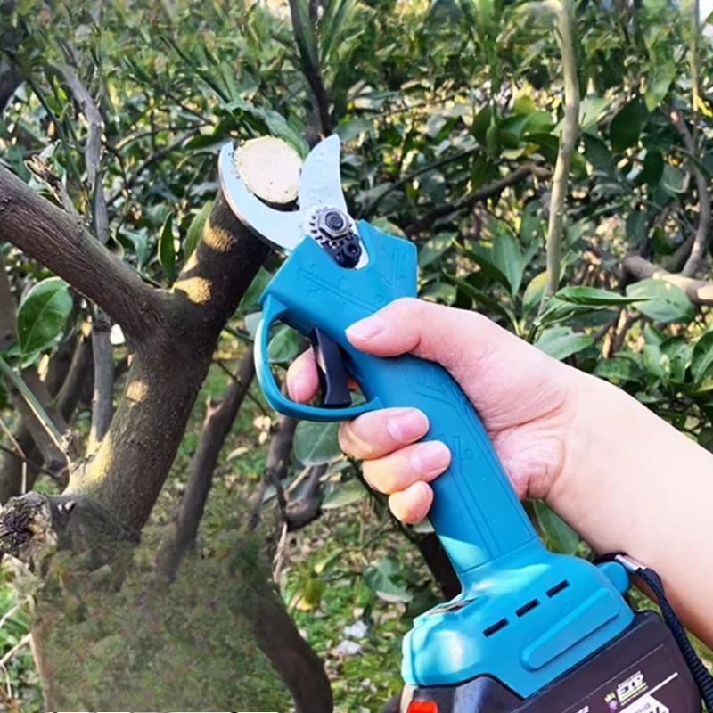 Rechargeable Lithium Battery Electric Pruning Shears Professional for Garden Fruit Tree Branches Cutting Trim Thick Branches