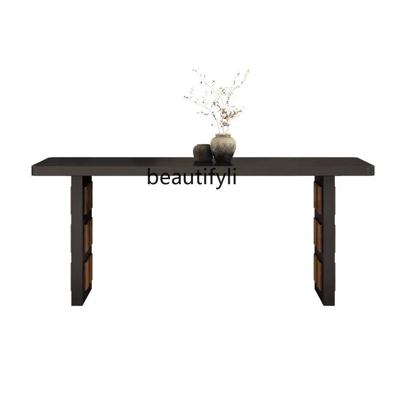 

Creative dining table Home living room Log long table Modern simple desk Workbench