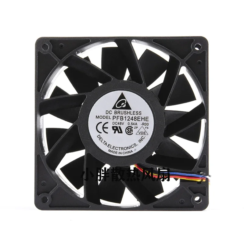 Delta Electronics PFB1248EHE R00 DC 48V 0.54A 120x120x38mm 4-Wire Server Cooling Fan