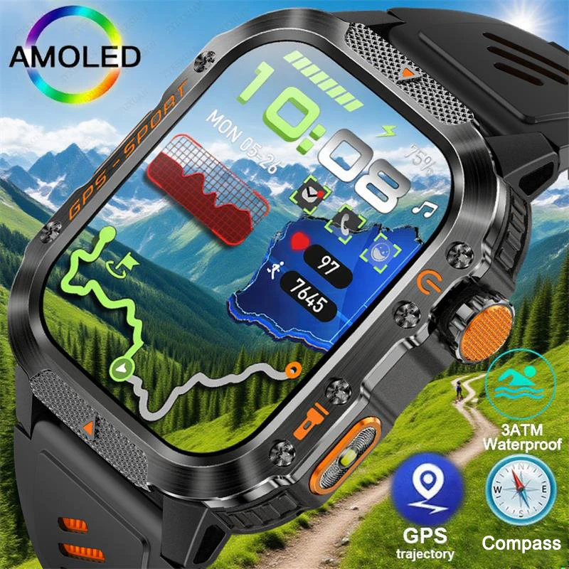 

Военные уличные GPS умные часы для мужчин 3ATM водонепроницаемый компас 540 мАч Bluetooth вызов 100 + спортивные умные часы для мужчин для часов XIAOMI