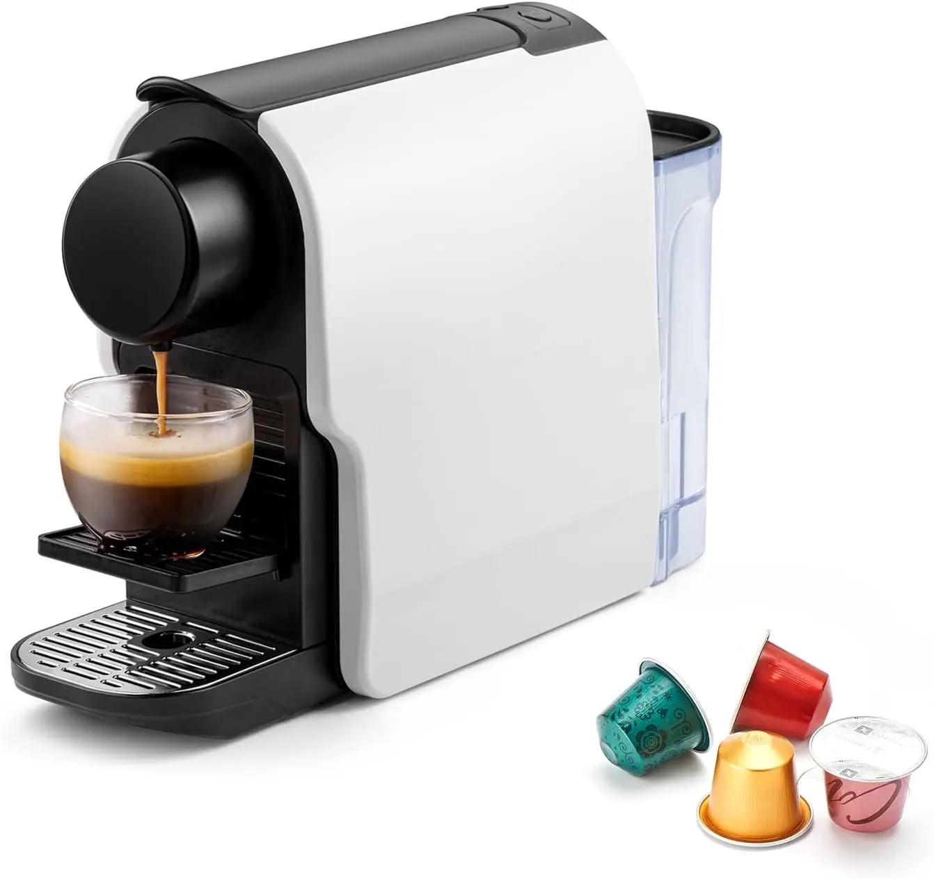 

Mini Espresso Machine Compatible for NS Original Line Pods, Compact Capsule Coffee Maker with 20 Bar High Pressure Pump, 22