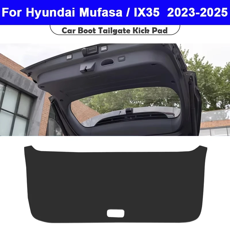 

For Hyundai Mufasa NU2 IX35 2023-2025 Trunk Tailgate Guard Pad Leather Rear Trunk Door Protective Car Interior Accessories