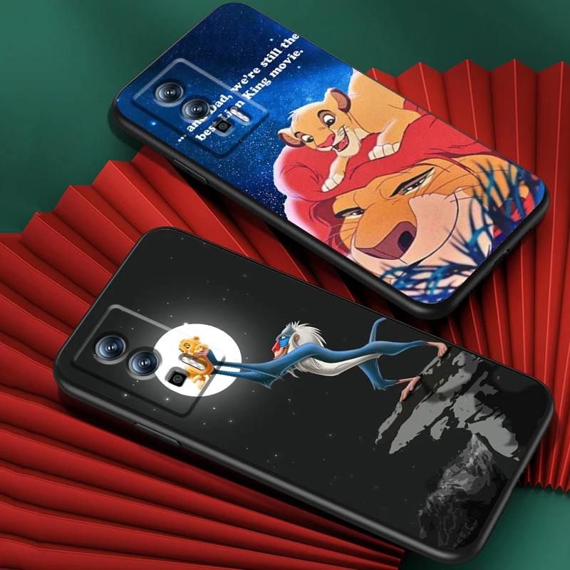 Matata Tiger Disney Cute For Xiaomi Redmi 9A 9C 9AT 10C 9 9T 10 12C 13C 8 12 K60 A1 K50 K40 5G Black Soft Phone Case