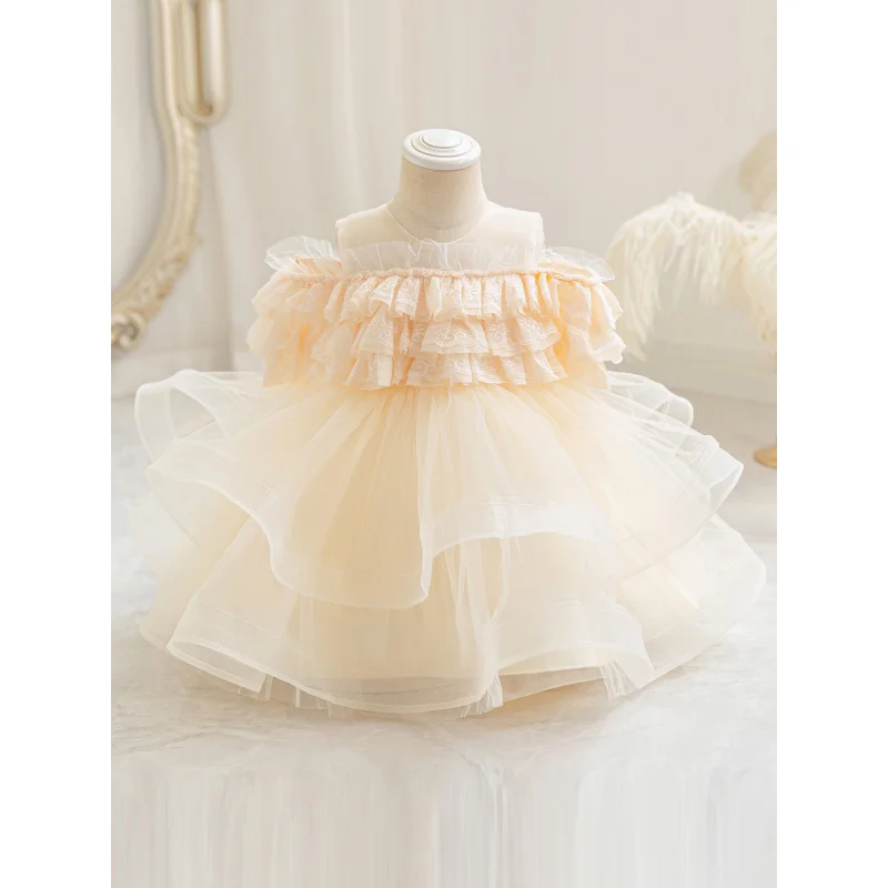 

New Baby Puffy Skirt Children's Princess Dress Birthday Party Dress Children's Soft Tulle Girl's Petticoat Flower Girl Host
