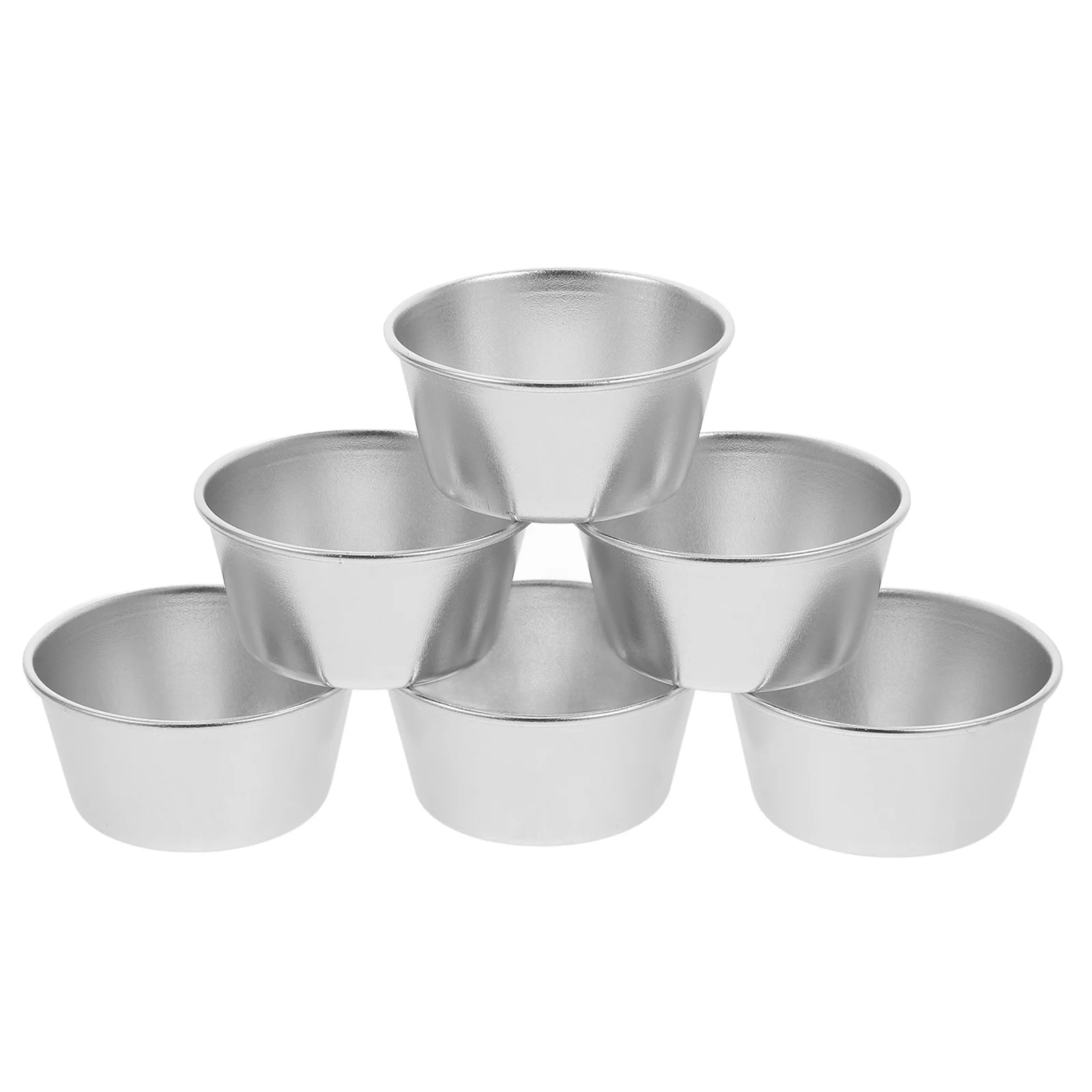 

6pcs Non-Stick Carbon Steel Bowls For Dessert Bowls For Dessert Mousse Pudding Baking Cup Diy Baking Tools Bakeware Set