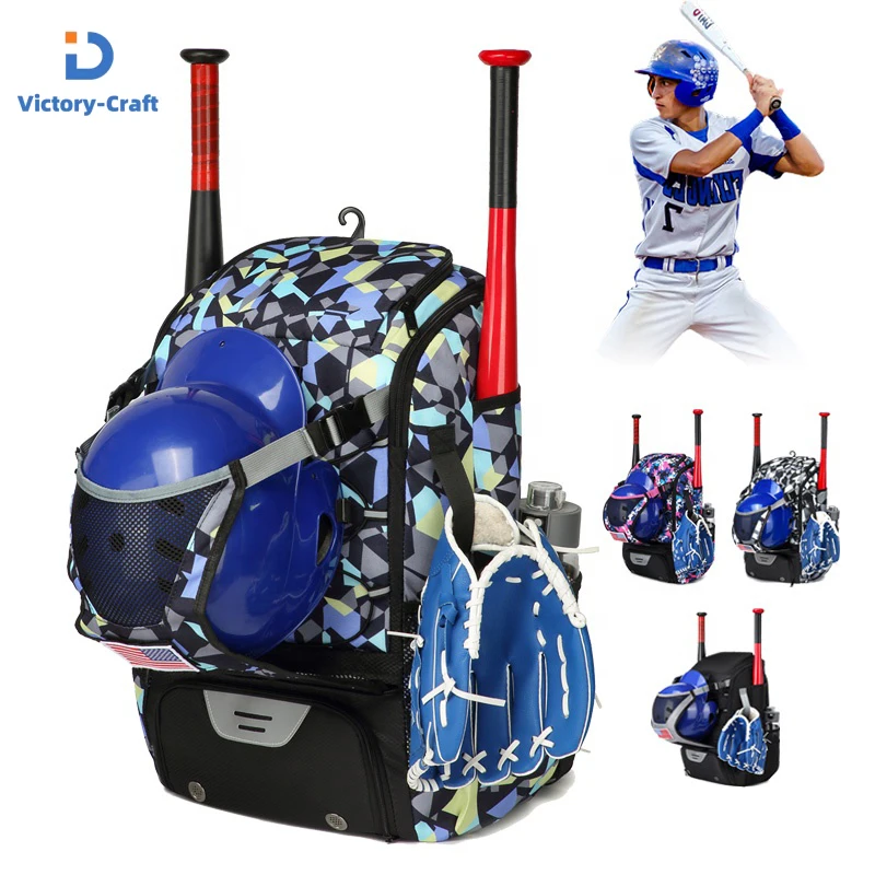 

Customized Baseball Equipment Bag Baseball Backpack with Shoe Compartment Softball Bat Bag for school Sport Baseball Backpack