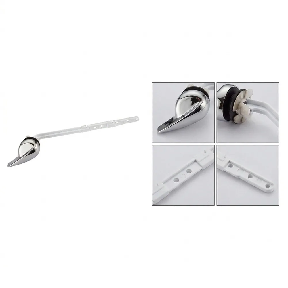 ABS Toilet Handle Replacement Intended for Use with Standard Single Flush Toilet Tank Assemblies and Internal Flapper Mechanisms