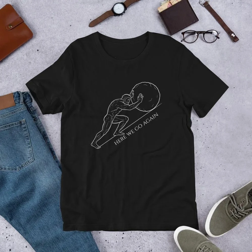 Minimalist Men Women T-Shirt Philosophy Graphic TShirt Greek Mythology Inspiration Unisex Tshirts O-neck short-sleeved Oversized