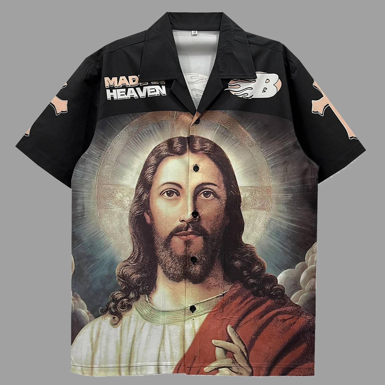 

Character Print Shirt Streetwear Social Shirt Flower Shirt Men 2025 Casual Hawaiian Shirt Chemise Homme Party Men Clothing