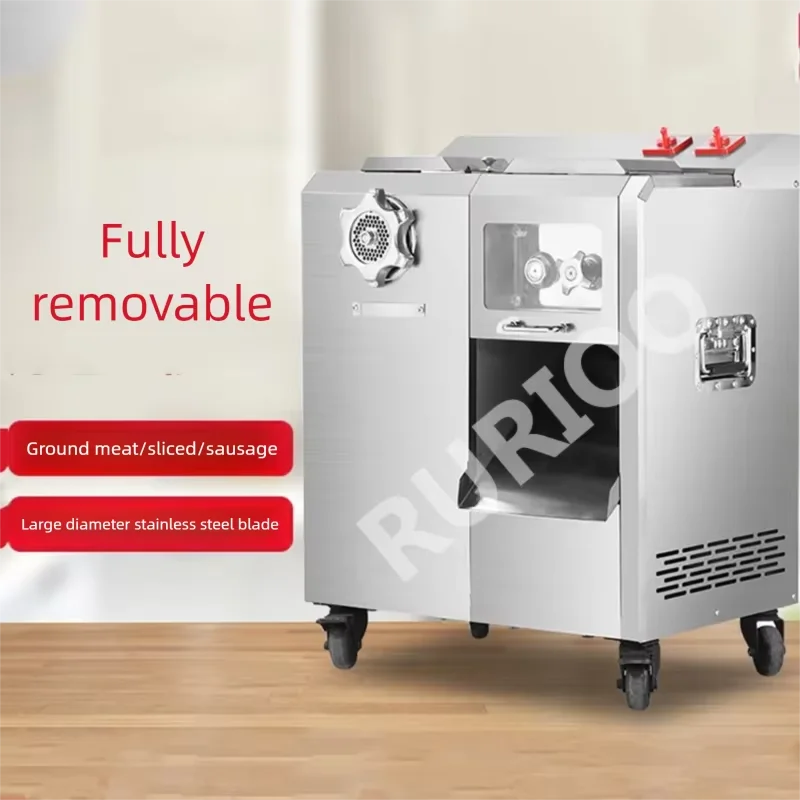 Commercial Automatic Meat Grinder Slicer Cheap Crusher Sausage 220v Motor