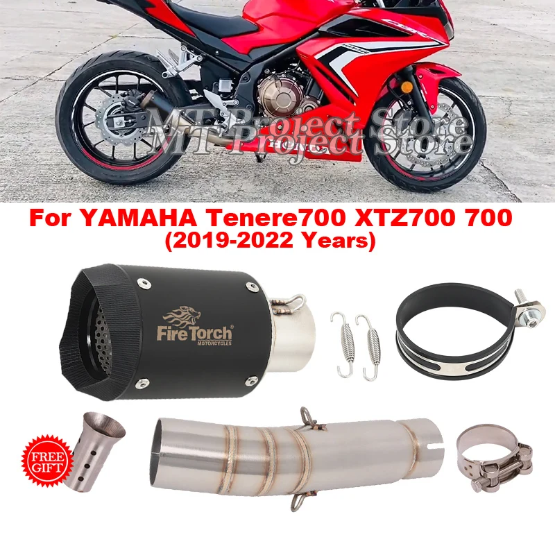 

Motorcycle Exhaust Escape System Modify Mid Link Pipe Muffler DB Kille For YAMAHA Tenere700 Tenere 700 XTZ700 XTZ 700 2019-2022