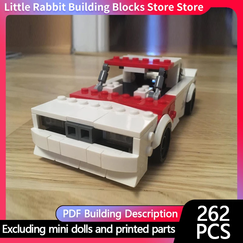 City Car Model MOC Building Bricks M3 High-Performance Sports Sedan Modular Technology Children Holiday Gifts Assemble Toys Suit