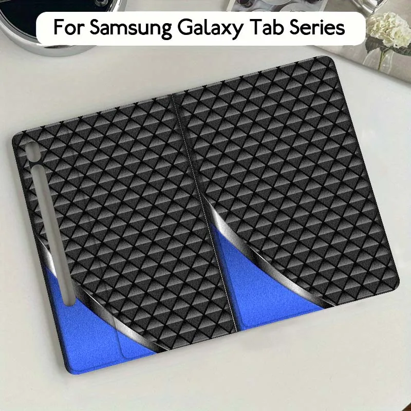 

Carbon Fiber Blue Gift For Samsung Galaxy Tab S10 S9 S8 S7 FE Lite Soft Flexible Support Tablet Case