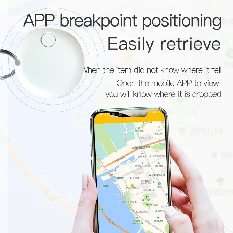 Xiaomi GPS Tracker Bluetooth 5.0 Air Tag Dispositivo GPS anti-smarrimento Monitoraggio auto per IOS Android Mini Smart Finder Locator Accessorio