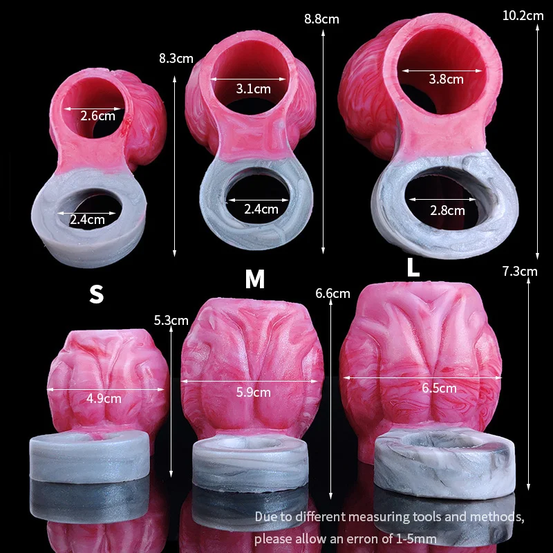 YOCY Dog Knot Penis Enlargement With Anti-off Ring Soft Silicone Cock Half Sleeve Sex Toy For Couples Pleasure Adult 18+