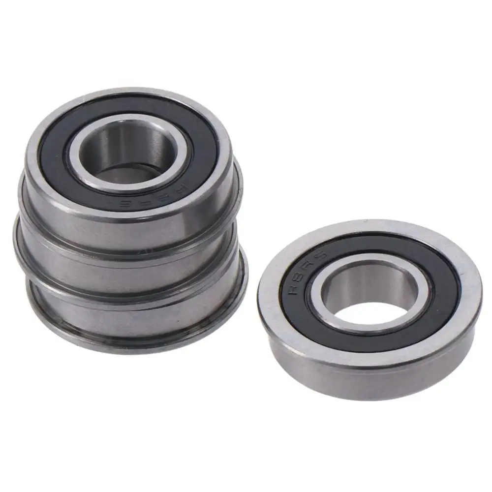 4pcs FR8-2RS Flanged Ball Bearing Chrome Steel 1/2