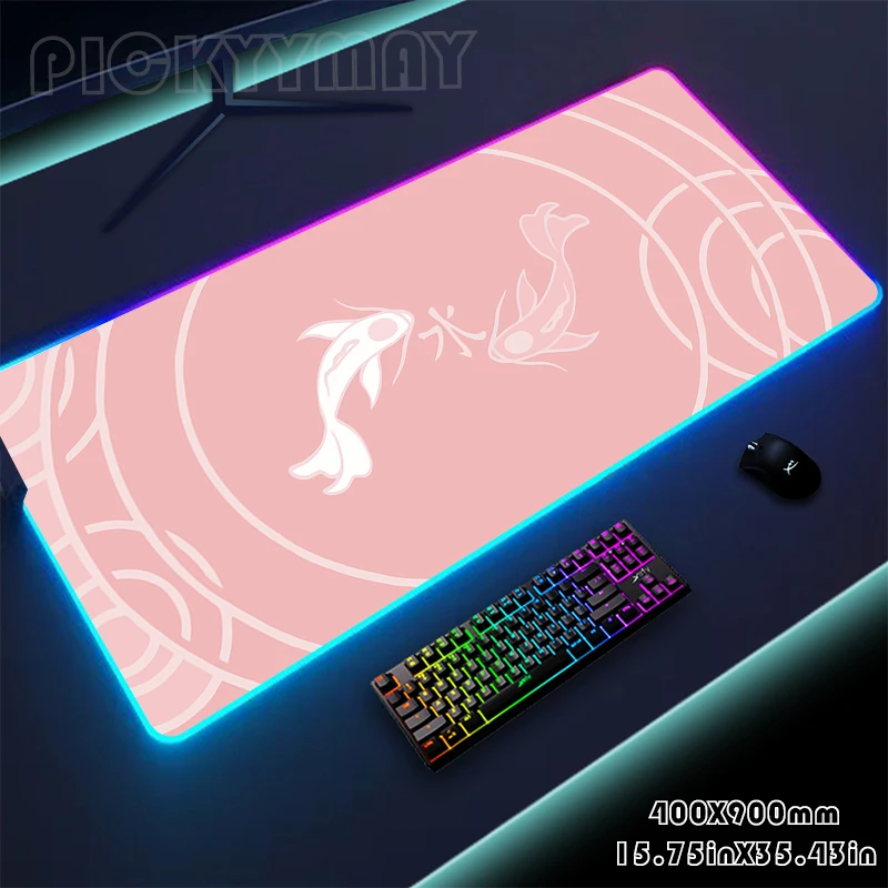 

Dao RGB Mouse Pad Large Mousepads Gamer Mousepad LED Desk Pad Mouse Mat Backlit Laptop Pads Luminous Keyboard Mats