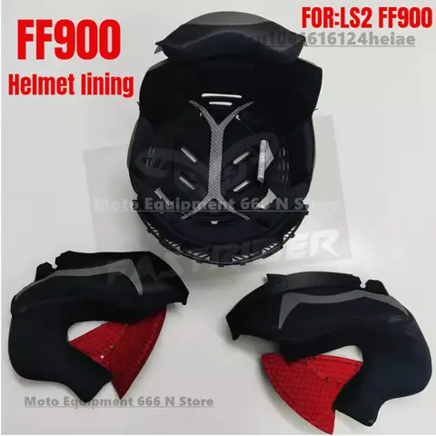 LS2 FF900 후면 플립 업 헬멧 오리지널 내부 라이닝 FF900 풀 헬멧 코튼 라이닝 M-XXXL