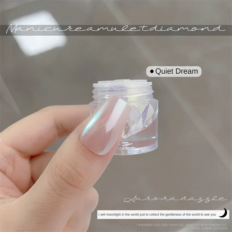 مسحوق مرآة تأثير الشفق ، ليس من السهل السقوط ، تأثير دائم عالي الجودة ، لمعان يدوم طويلاً