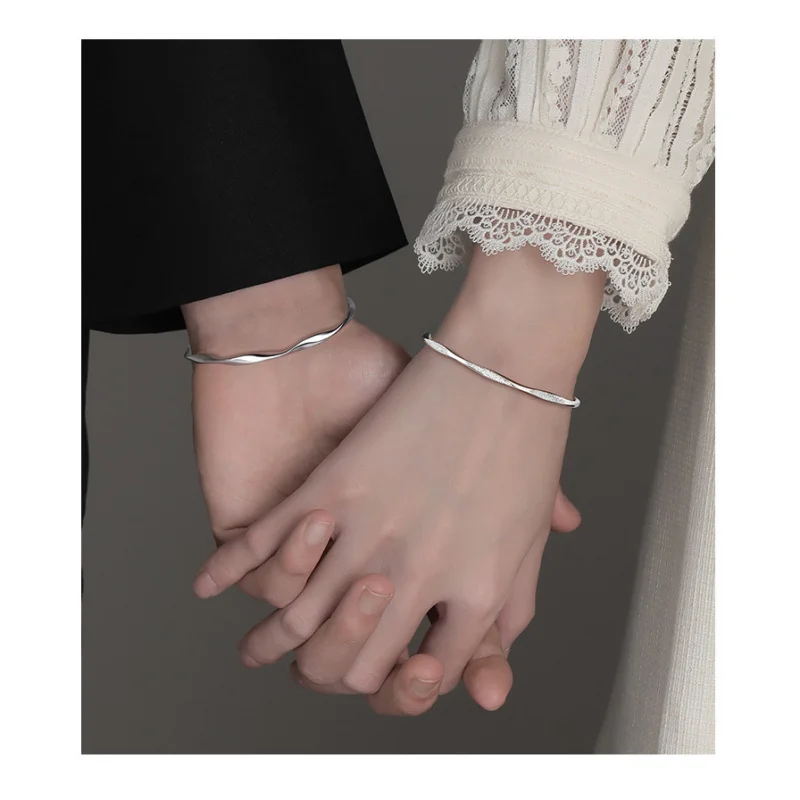 

S999 Браслет Пара Женский Твердый Серебряный Браслет Циси Фестиваль Бойфренд