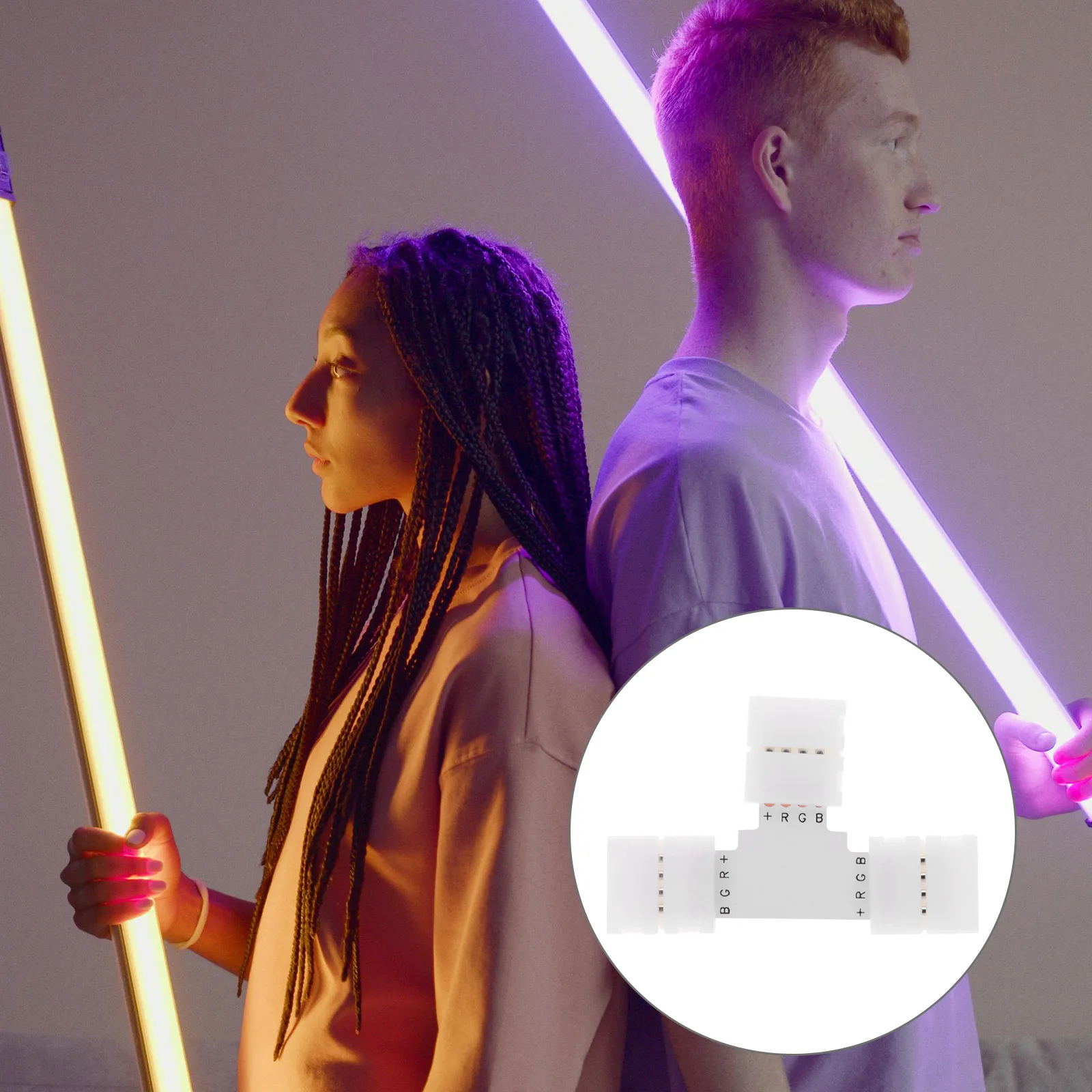 6 قطعة 4-Pin Led قطاع موصلات لحام L-شكل 10 مللي متر ل 5050 Rgb شرائط مصباح أضواء الهندسة محولات