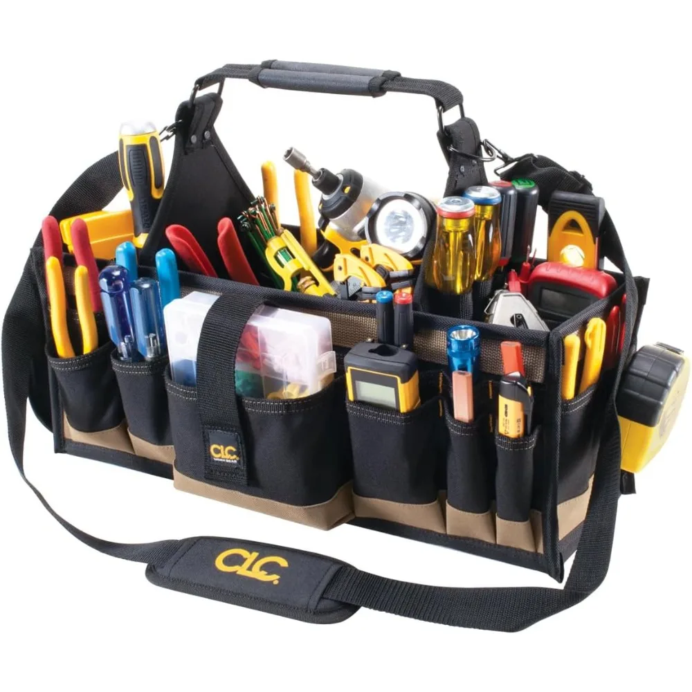

CLC 1530 Work Gear Electrical Maintenance Tool Bag with 43 Pockets in Black