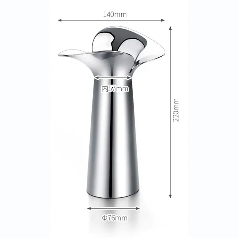 Stainless Steel Vase Ornament Simple Creative Nordic Home Decoration Luxury Hotel Supplies Accessories Flower Arrangement Bucket