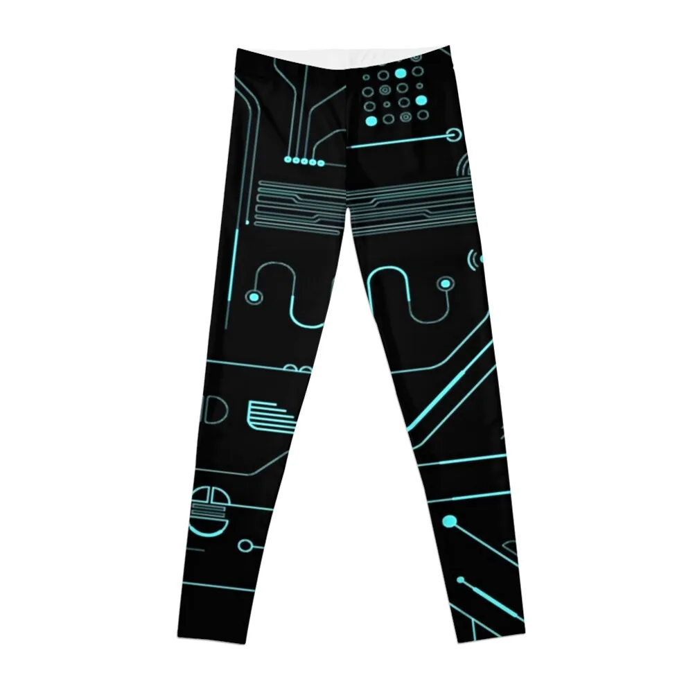 Digital Matrix Gamer UV Black Light Leggings Women sports Fitness's gym clothes Golf wear push up legging Womens Leggings