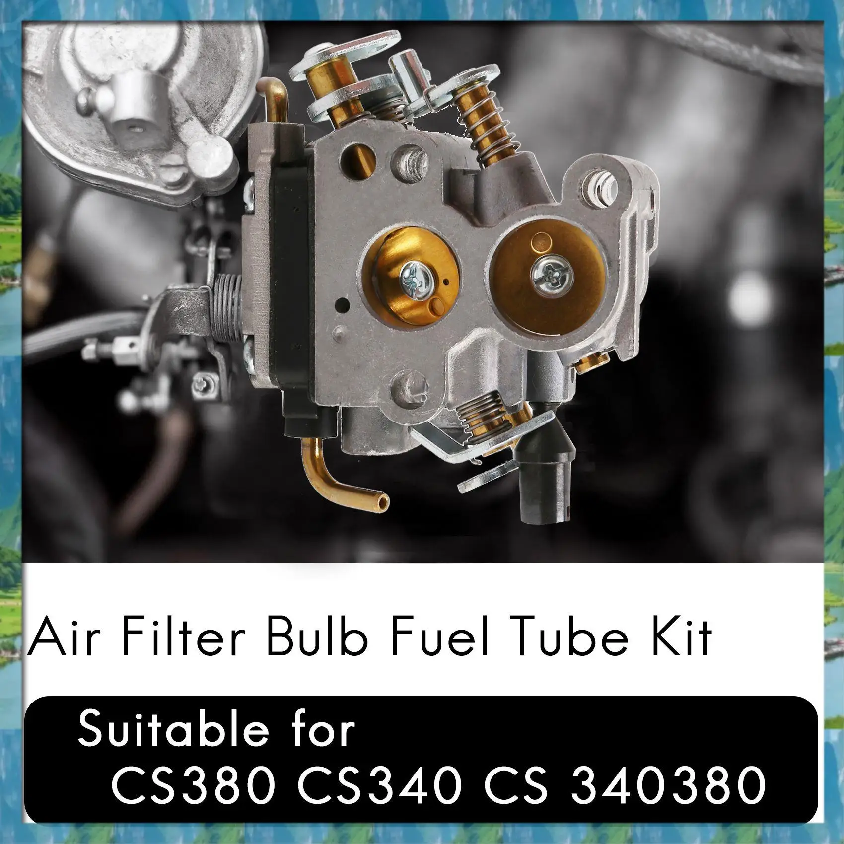 AB07 HOT Carburatore Filtro Aria Lampadina Tubo Del Carburante Kit Per Mcculloch CS380 CS340 CS 340 380 Motosega Parti di Ricambio