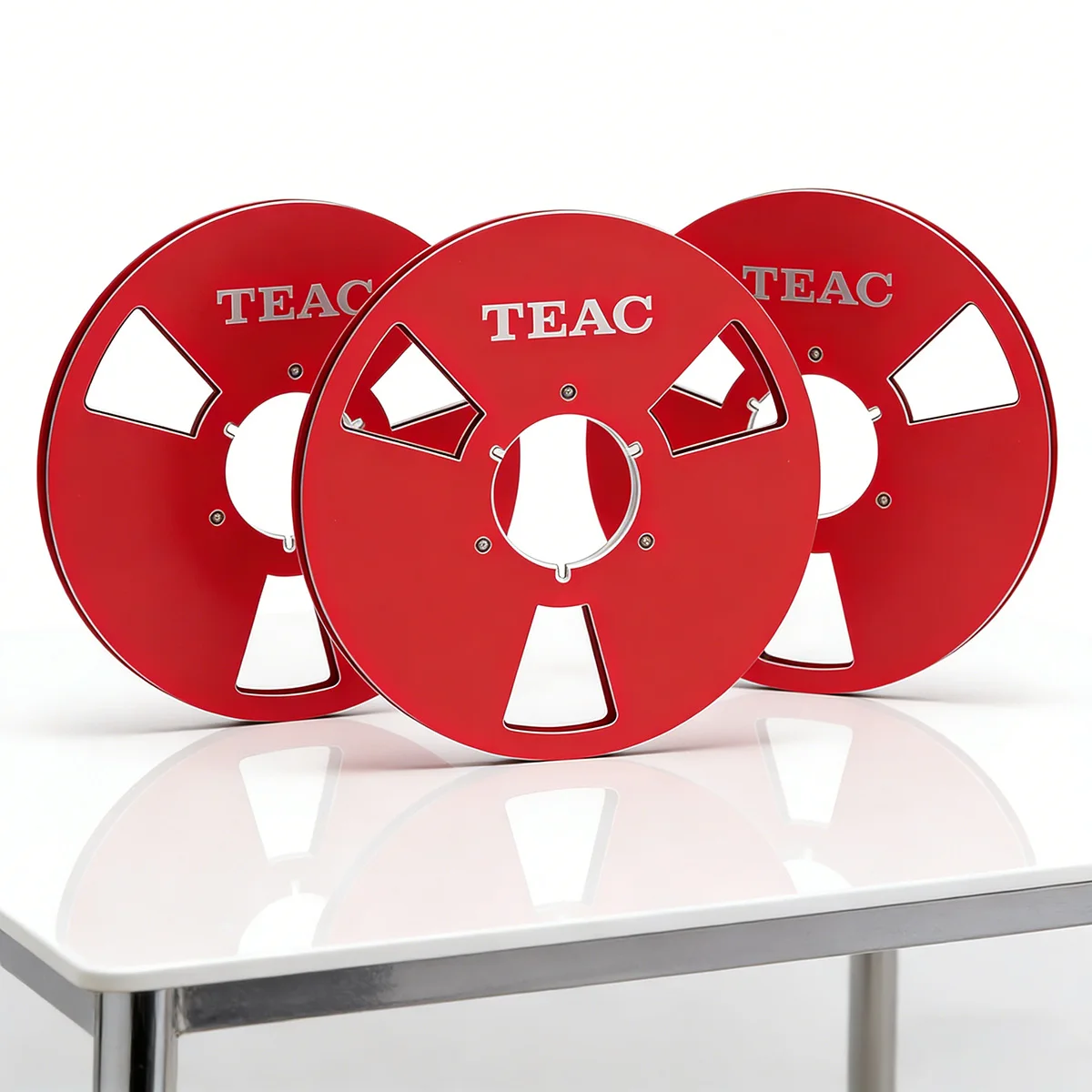 Nuevo carrete de aluminio de 10.5'' x 1/4'' para grabadoras de cinta TEAC, carrete de recogida vacío compatible con AIKI, Studer, ReVox, TEAC