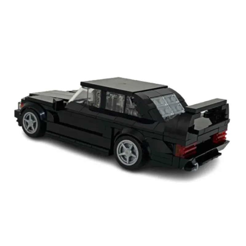 323 قطعة من مكعبات بناء الجسيمات الصغيرة MOC لعبة نموذج سيارة السباق الكلاسيكية، زخرفة السيارة، هدية ذاتية الصنع