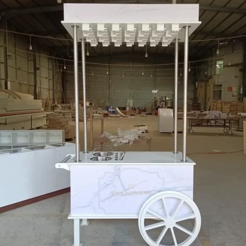 

Hot sales Event PVC Birthday Champagne Wheel Cart Wedding Decor Champagne Cart for Event Wheels