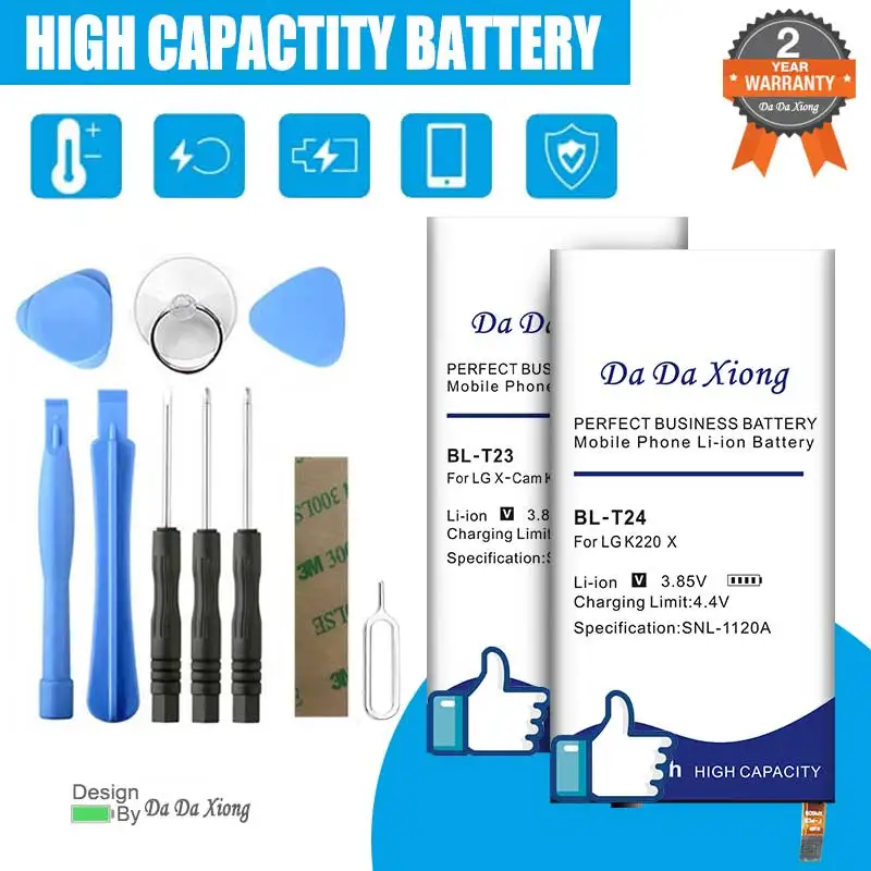 New BL-T37 BL-T30 BL-45F1F BL-T23 BL-T24 BL-T28 BL-S3 Battery For LG X Power 2 II V40 X-Cam H970 ThinQ Q710 Q8 2018 Version