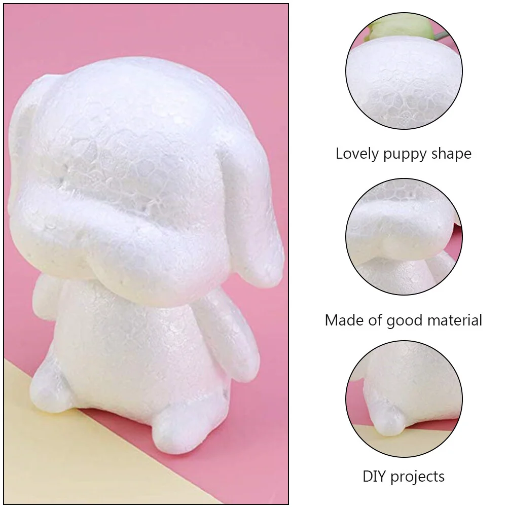 Rose Foam Model Cake Mold Dog DIY Polystyrene Modelling Shape Mould Puppy Christmas Party Decoration Supplies Gifts