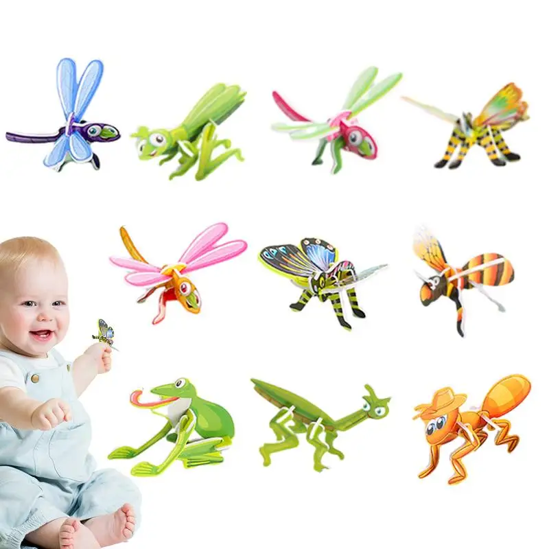 3D Animal Puzzle For Kids 3D Puzzles Toy Brain Teaser Puzzles Stem Activities Educational Toys Learning Toys