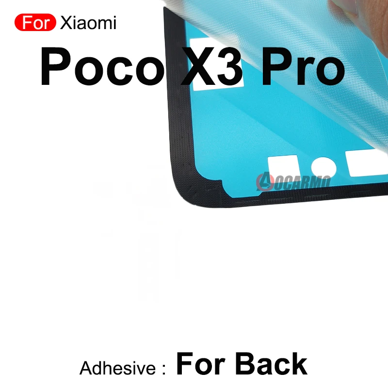 For Xiaomi Poco X3 Pro X3Pro Back Cover Sticker Rear Door Adhesive Glue