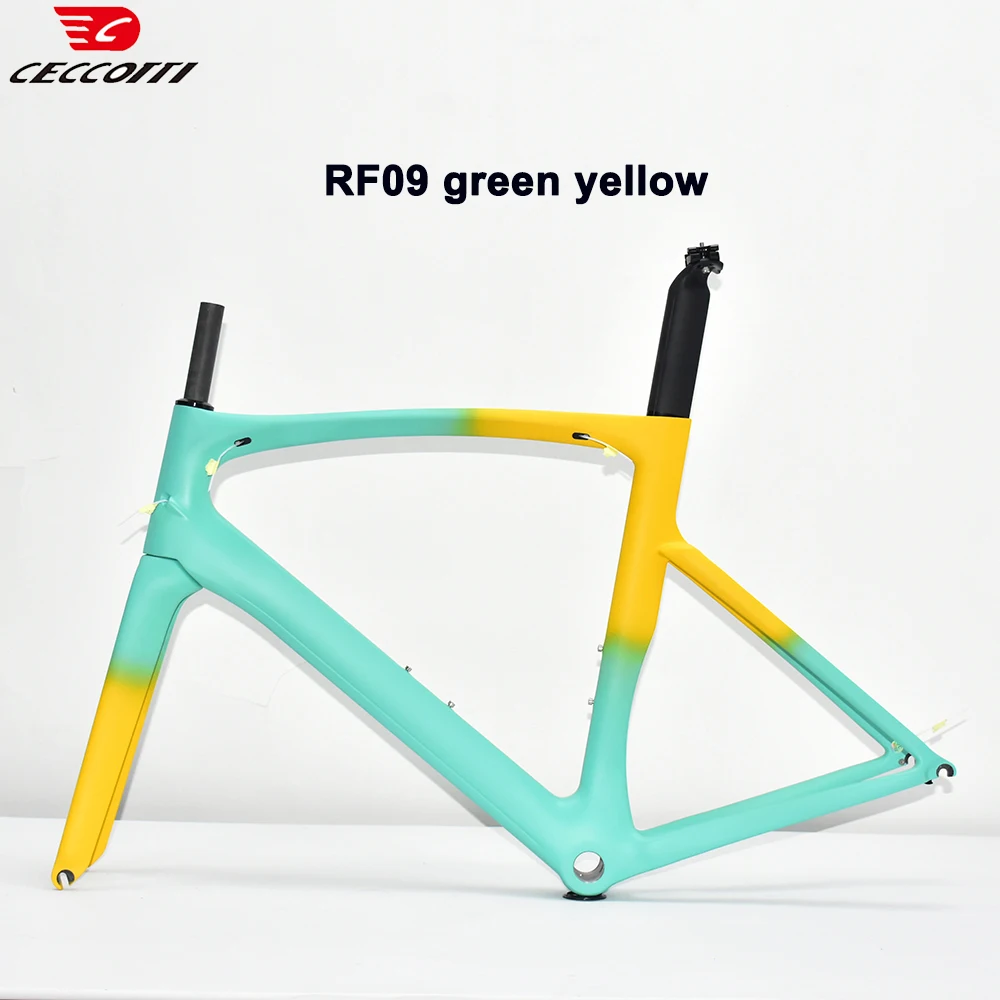 CECCOTTI Customized Color For T1000 Full Carbon Bicycle Frameset  700C&28mm Road Bike Frame