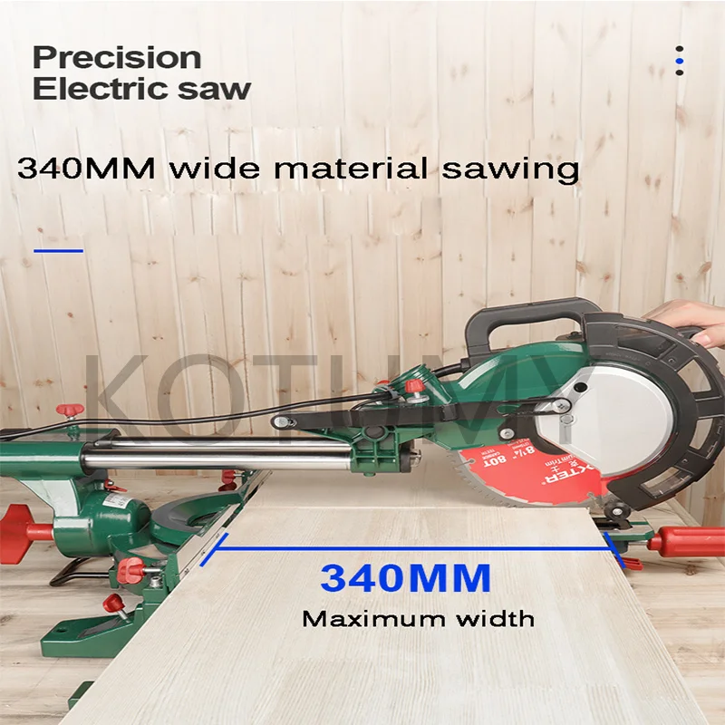 Pull Rod Miter Saw Aluminum Cutting Machine Multifunctional Miter Saw Circular Sawing Aluminum Machine Electric Power Tool 220V