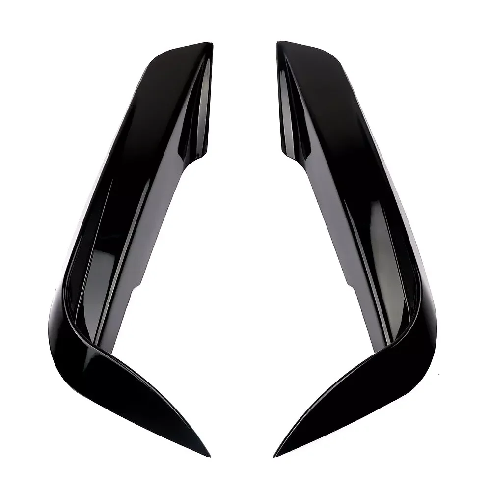 For BMW F30 F31 M Sport 2012-2018 Front Bumper Lip Splitter Canards Spoiler 1Pair Car Fog Lamp Eyebrow Frame Cover Grille