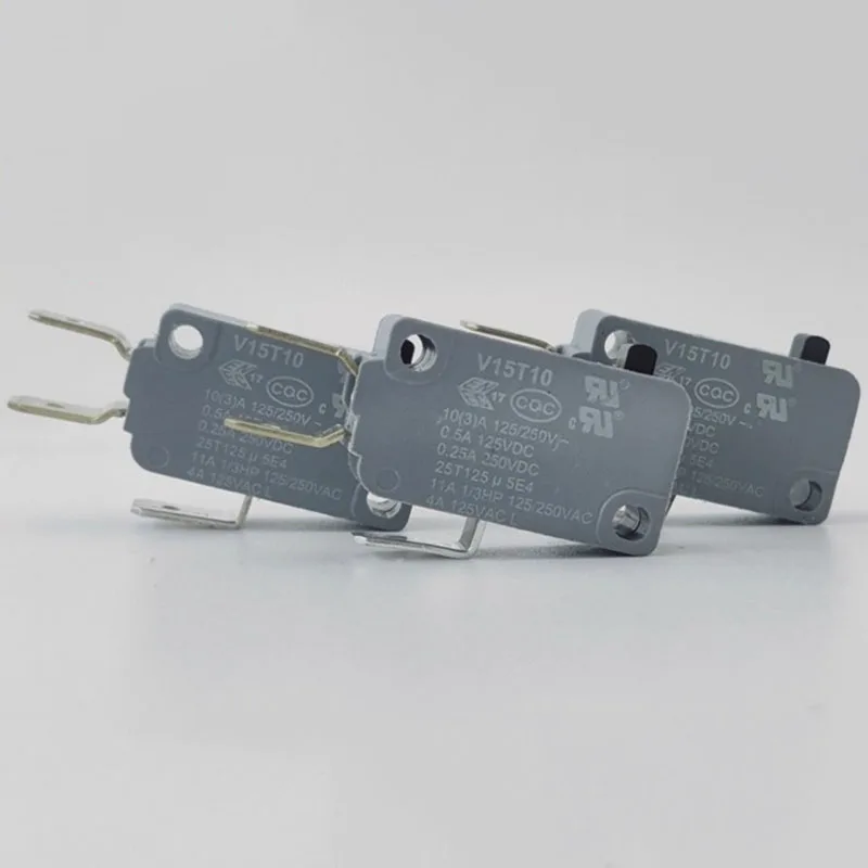 Microswitch V15T10 زر إعادة ضبط حد السفر 3 سنون 10 أمبير 125/250 فولت
