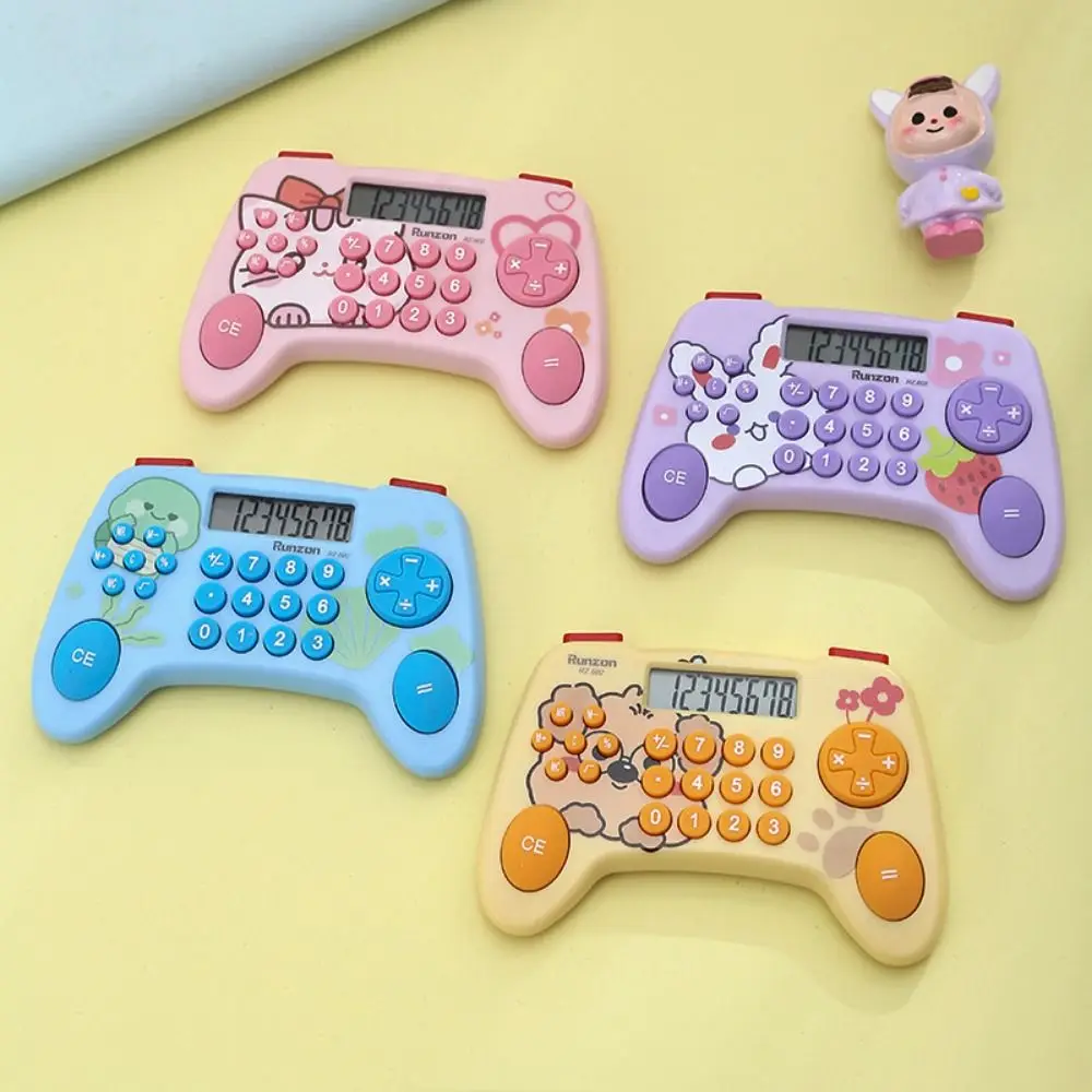 Game Console Shape Desktop Calculator Large LCD Display Creative Cartoon Calculator Portable Useful Student Calculator